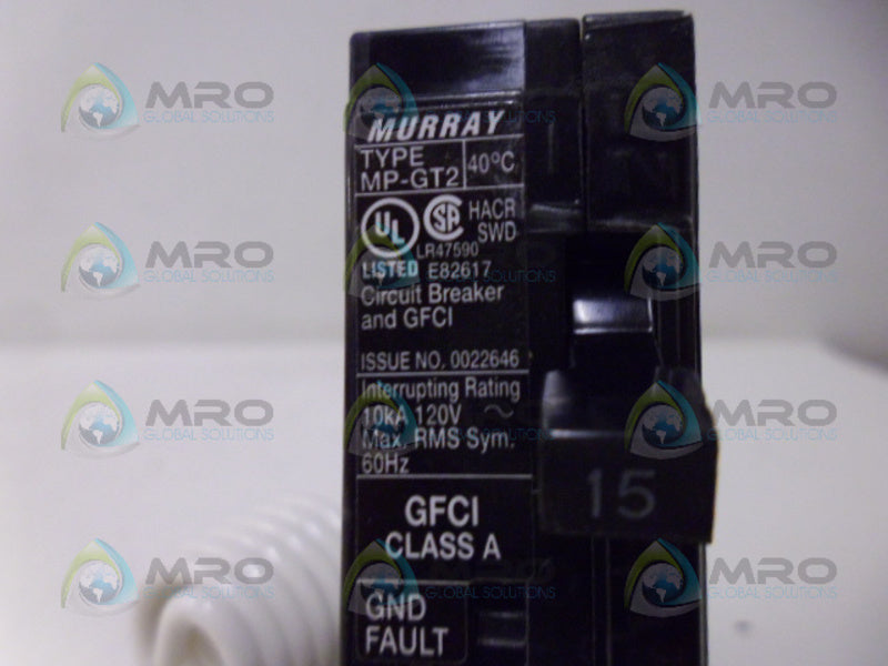 MURRAY MP115GFAP CIRCUIT BREAKER 2P 15A NSNP