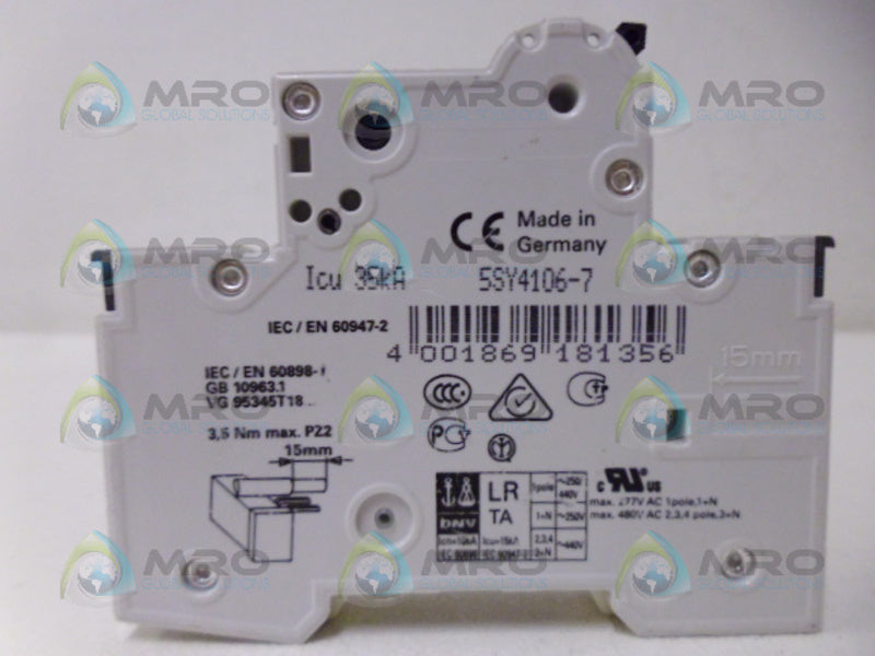 SIEMENS 5SY4106-7  NSNP