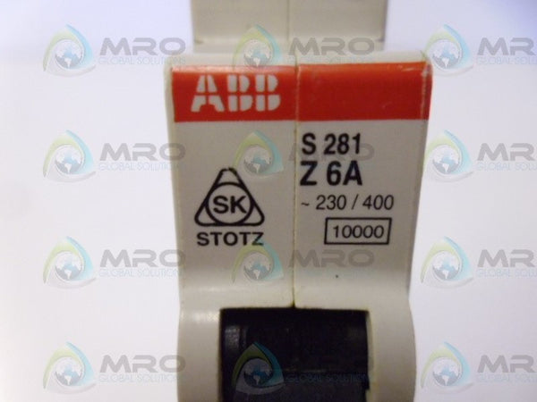 ABB S281-Z6 CIRCUIT BREAKER 6A  NSNP