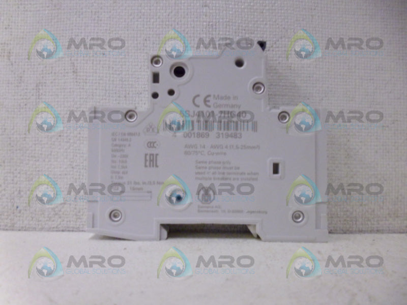 SIEMENS 5SJ4101-7HG40 CIRCUIT BREAKER 1P 1A *NEW NO BOX*