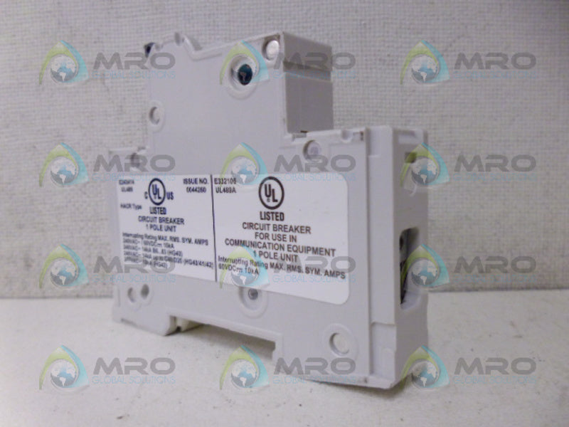 SIEMENS 5SJ4101-7HG40 CIRCUIT BREAKER 1P 1A *NEW NO BOX*