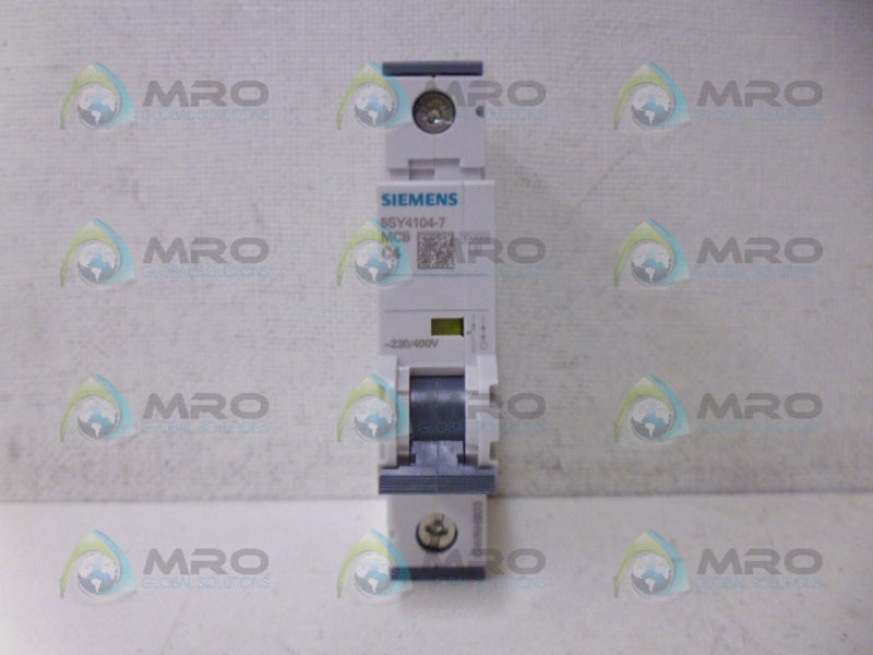 SIEMENS 5SY4104-7 CIRCUIT BREAKER 1P 4A *NEW NO BOX*