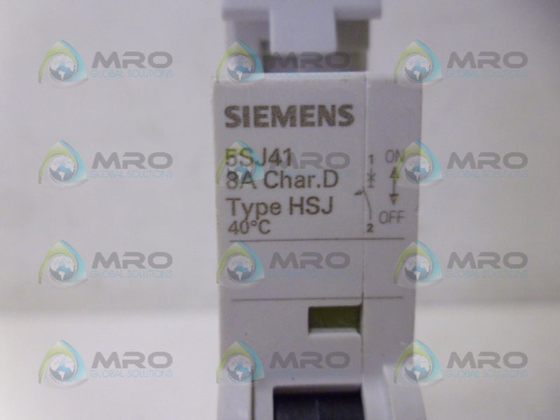 SIEMENS 5SJ4108-8HG41 CIRCUIT BREAKER 1P 8A *NEW NO BOX*