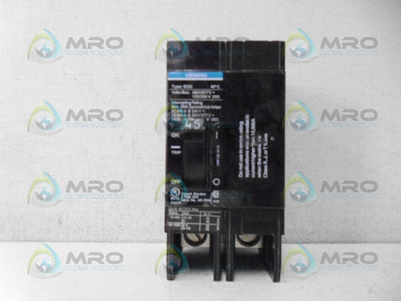 SIEMENS BQD245 CIRCUIT BREAKER 2P 45A *NEW NO BOX*