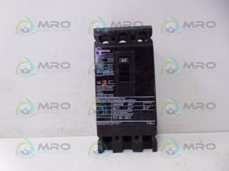 SIEMENS HED43M060 CIRCUIT BREAKER 60A *NEW NO BOX*