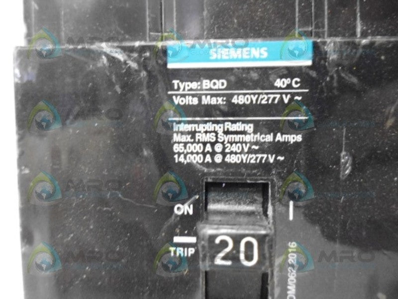 SIEMENS BQD320BP CIRCUIT BREAKER 20A *NEW NO BOX*