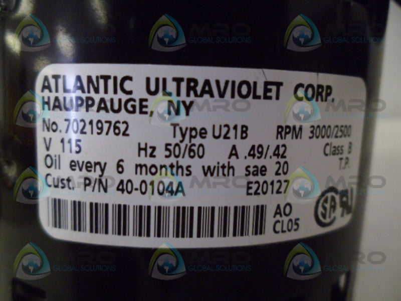 ATLANTIC U21B BLOWER (AS PICTURED) *NEW NO BOX*