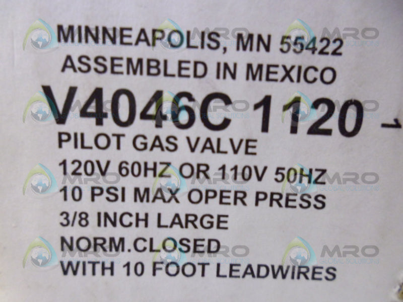 HONEYWELL V4046C1120 PILOT GAS VALVE *NEW IN BOX*