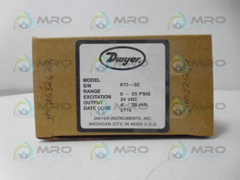 DWYER 673-5C PRESSURE TRANSMITTER *NEW IN BOX*