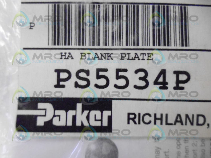 PARKER PS5534P BLANK PLATE NSMP