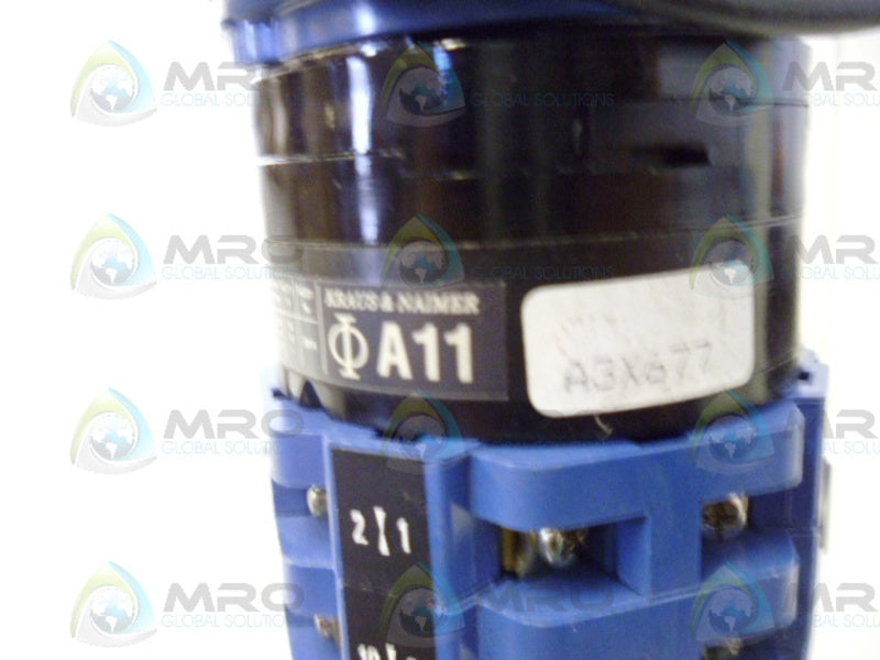 KRAUS & NAIMER A11 A3X677 ROTARY SWITCH  NSNP