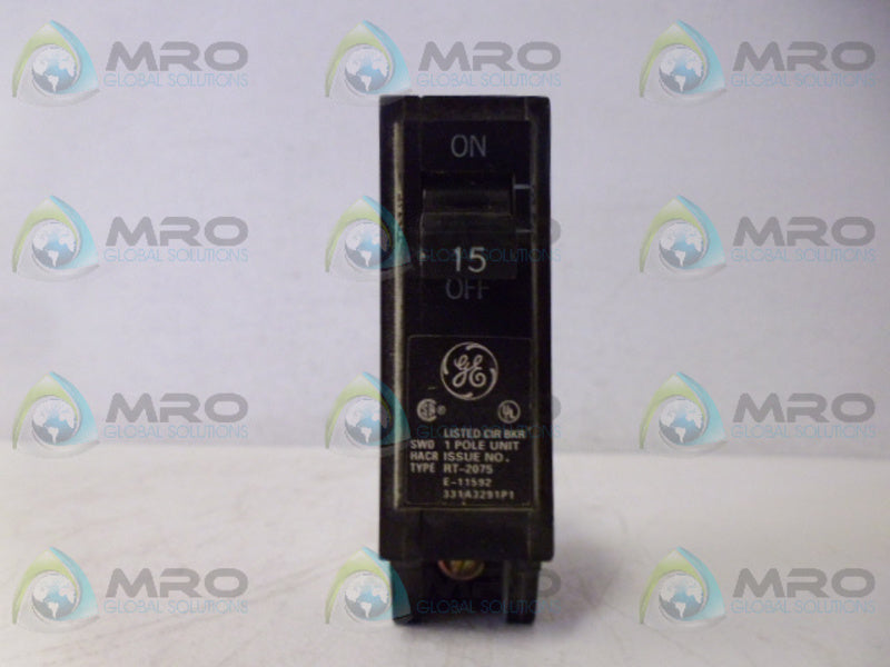 GENERAL ELECTRIC HACR115 CIRCUIT BREAKER 1P 15A  NSNP