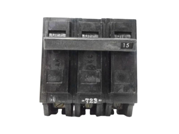 GENERAL ELECTRIC TQL32015 CIRCUIT BREAKER (AS IS) 3P 15A UNMP