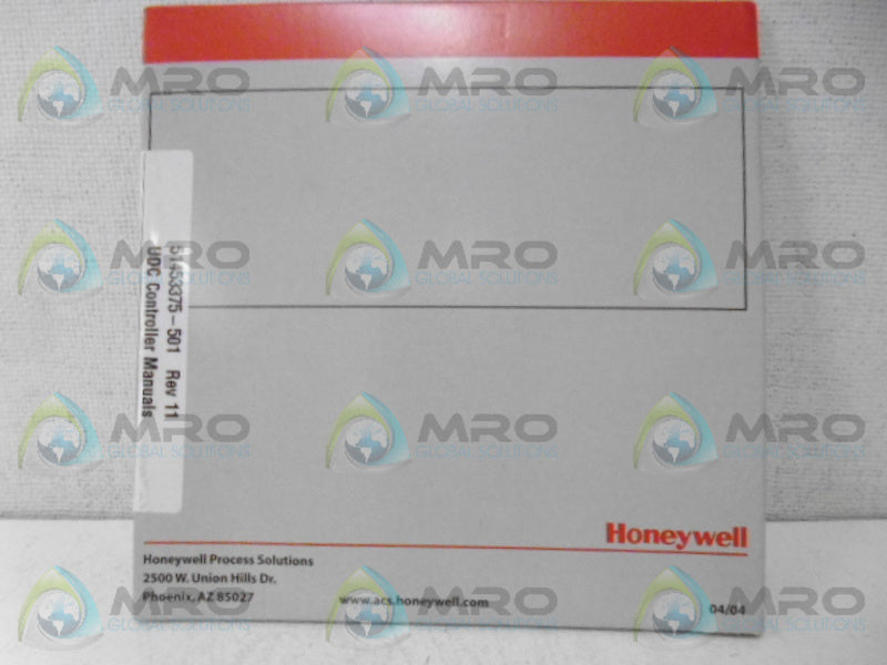 HONEYWELL 51453375-501 UDC CONTROLLER MANUAL NSFS