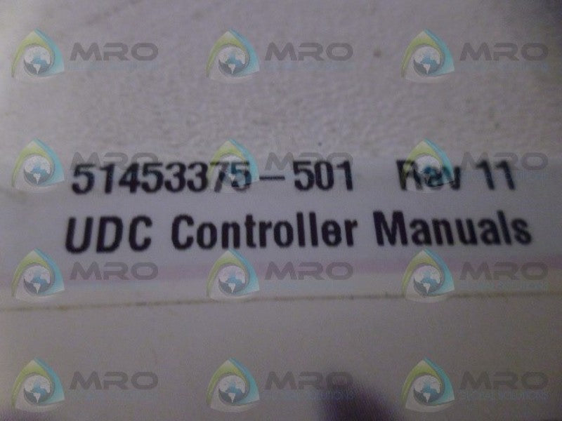 HONEYWELL 51453375-501 UDC CONTROLLER MANUAL NSFS