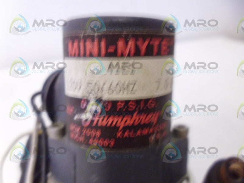 HUMPHREY 41E1 SOLENOID VALVE UNMP