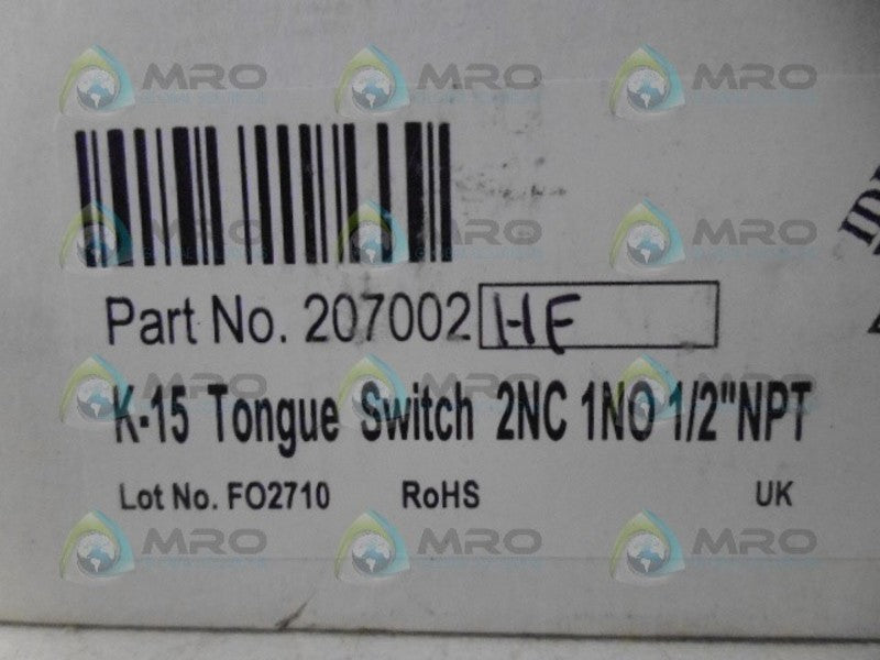 IDEM 207002 SAFETY INTERLOK SWITCH NSMP