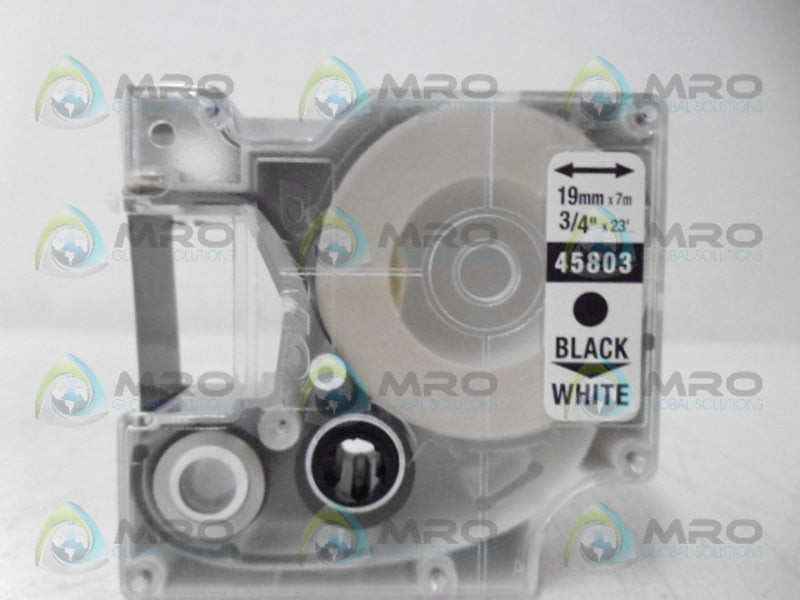 DYMO 45803 LABEL CASSETTE 19MM 3/4" WHITE  NSMP