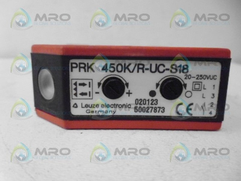 LEUZE PRK 450K/R-UC-S18 BEAM SENSOR NSNP