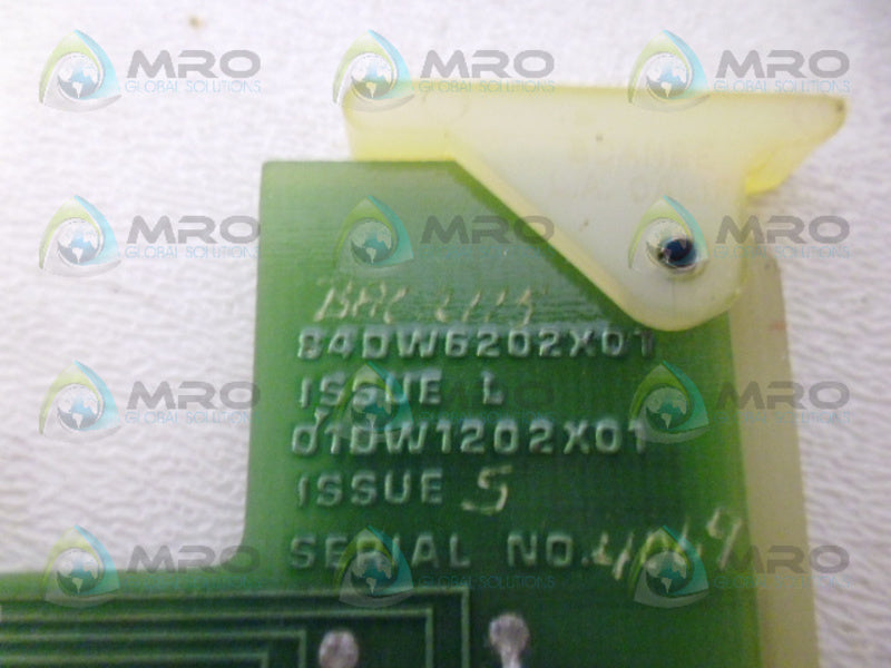 MOTOROLA 84DW6202X01 I/O MODULE UNMP