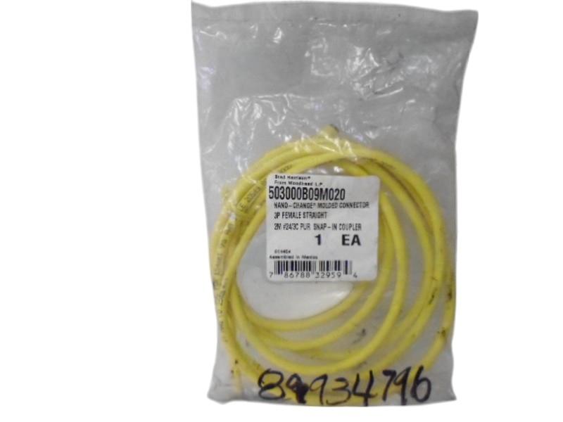 BRAD HARRISON 503000B09M020 3PIN F CORDSET NSMP