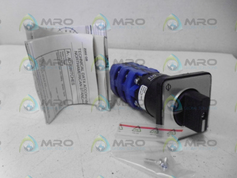 KRAUS+NAIMER D12A3A362-600EM POSITION ROTARY SWITCH NSMP