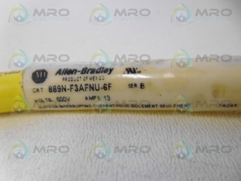INDUSTRIAL SPARE PART 889N-F3AFNU-6F SER. B MICRO STRAIGHT CORDSET  UNMP