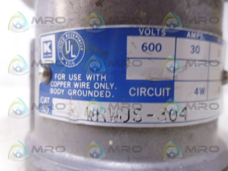 KILLARK WRWJS-304 RECEPTACLE UNMP