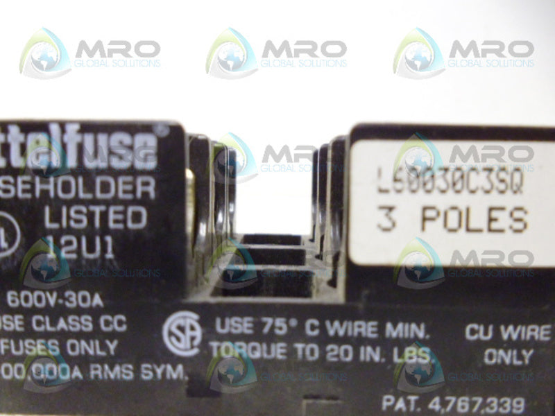 LITTELFUSE L60030C3SQ FUSE HOLDER NSNP