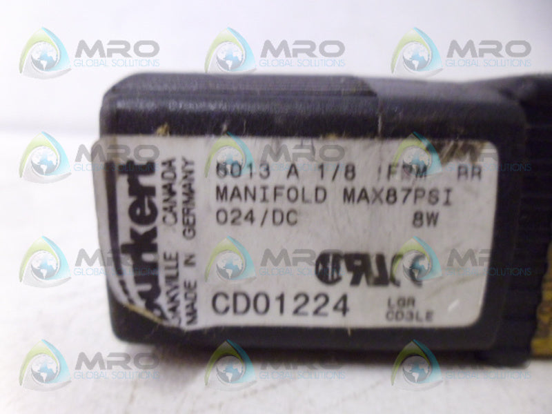BURKERT 6013-A-1/8-FPM-BR SOLENOID VALVE NSNP