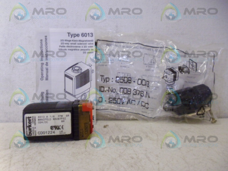 BURKERT 6013A1/8FPMBR SOLENOID VALVE NSMP