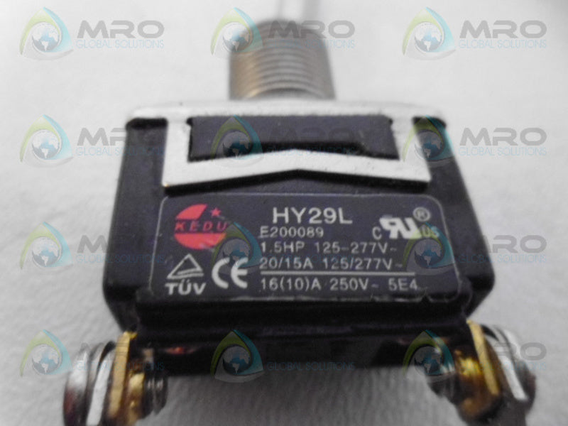 KEDU HY29L TOGGLE SWITCH  UNMP