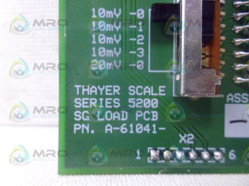 THAYER A-61041-X2 CIRCUIT BOARD NSNP