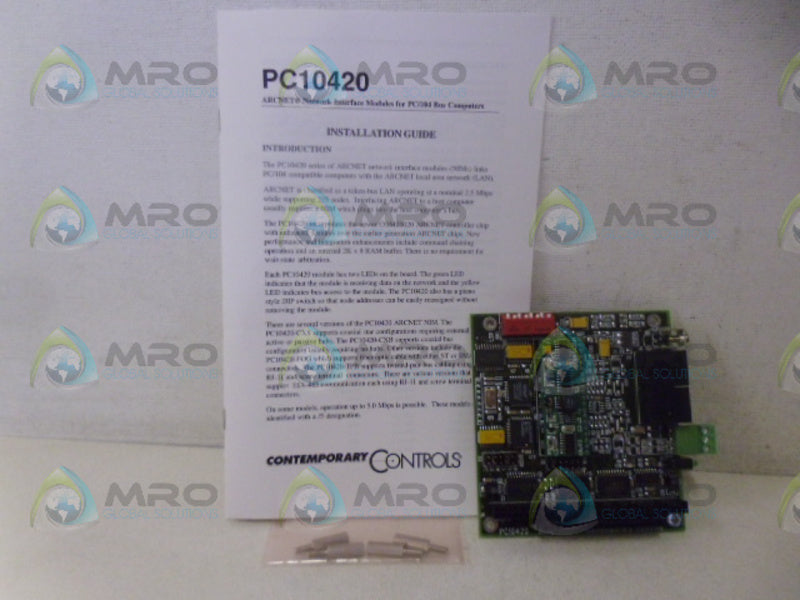 CONTEMPORARY CONTROLS PC10420-485X CONTROL BOARD NSMP