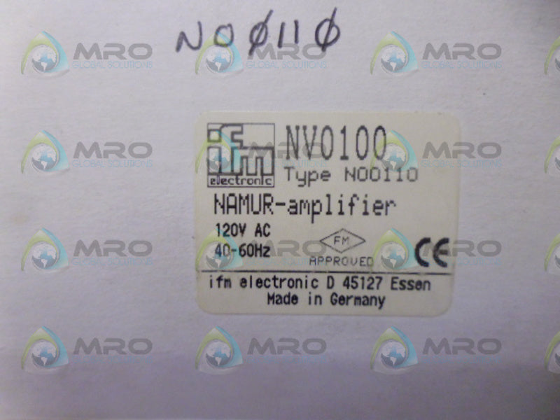 IFM EFECTOR NV0100 AMPLIFIER NSMP