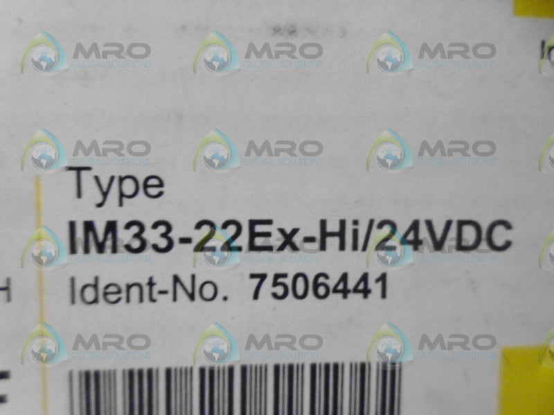 TURCK 1M33-22EX-HI/24VDC INTERFACE MODULE NSMP