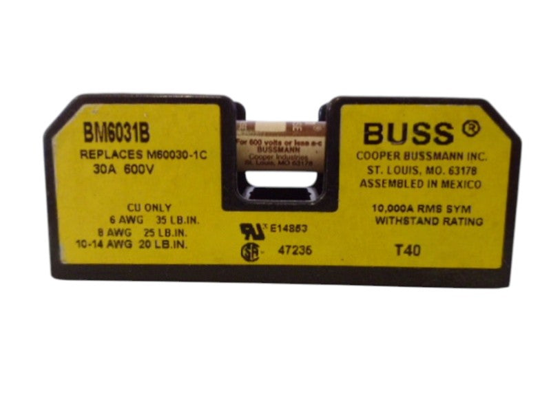 BUSSMAN BM6031B FUSE BLOCK  UNMP