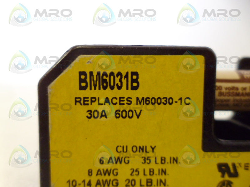 BUSSMAN BM6031B FUSE BLOCK  UNMP