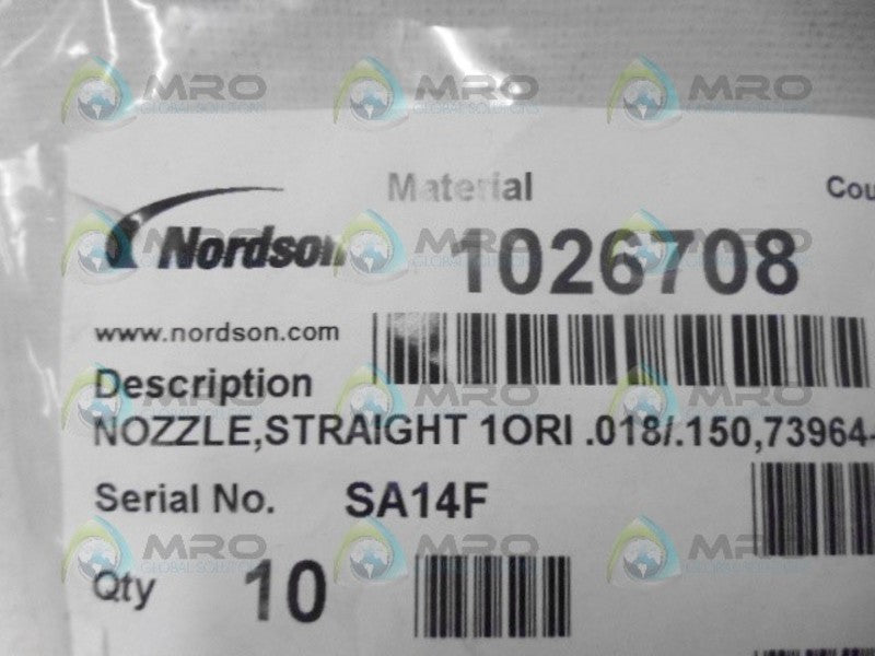 INDUSTRIAL SPARE PART 1026708 (PKG OF 10) NSMP