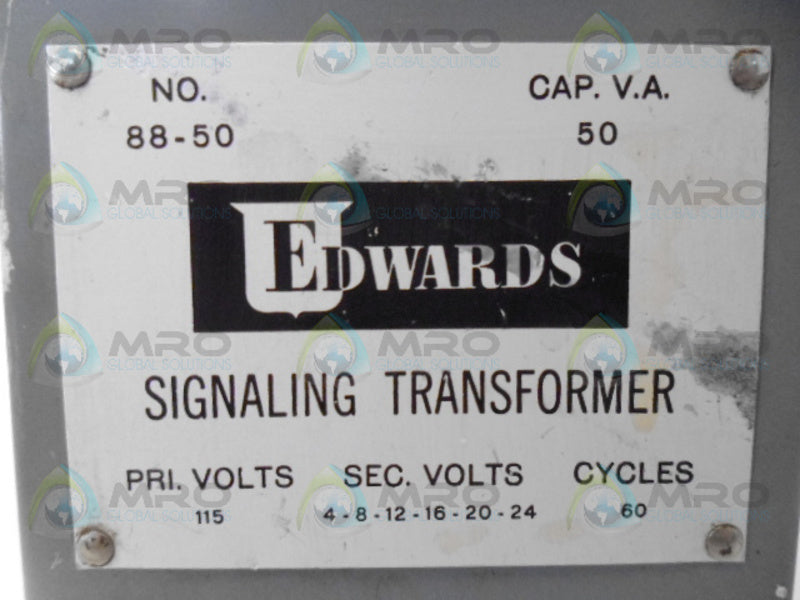 EDWARDS 88-50 SIGNALING TRANSFORMER  UNMP