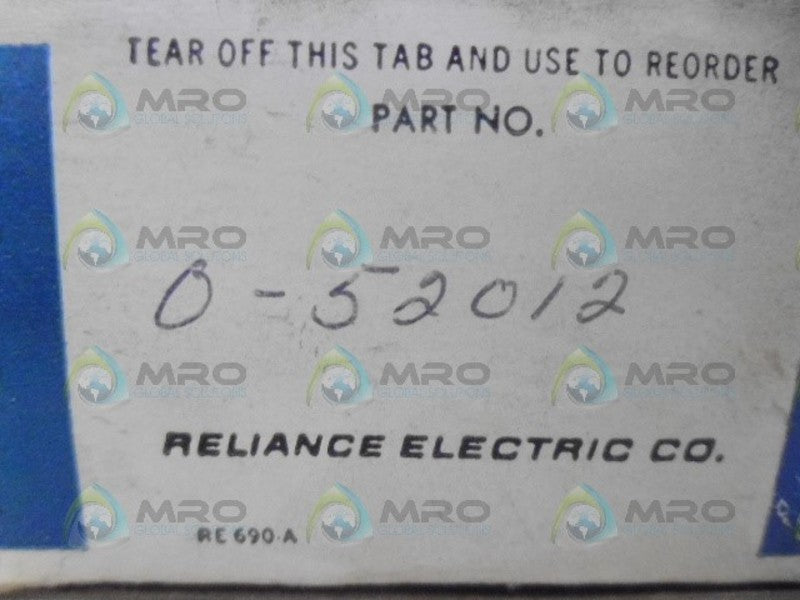 RELIANCE ELECTRIC 0-52012 W/O STRAP NSMP