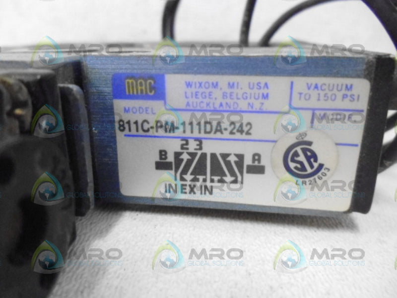 MAC 811C-PM-111DA-242 VALVE UNMP