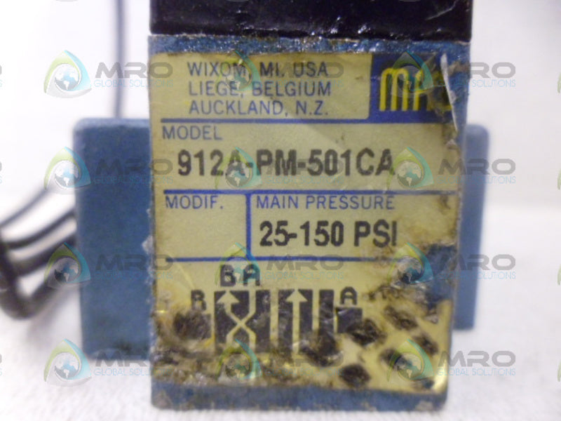 MAC 912A-PM-501CA VALVE UNMP