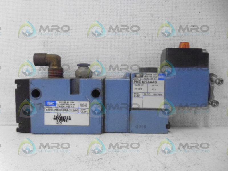 MAC 812C-PM-876AAA-212AG VALVE UNMP