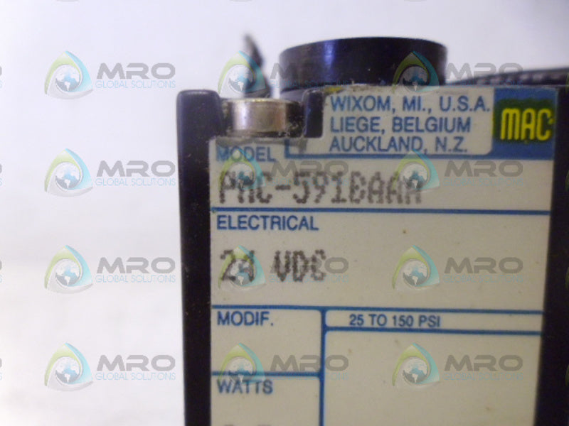 MAC PMC-591BAAA SOLENOID VALVE NSNP