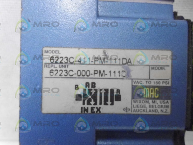 MAC 6223C-411-PM-111DA VALVE UNMP