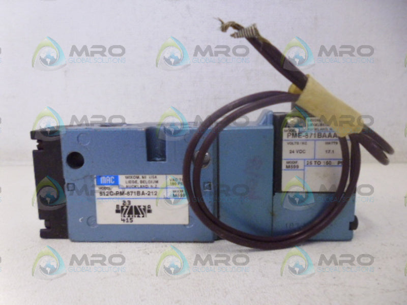 MAC 812C-PM-871BA-212 VALVE UNMP