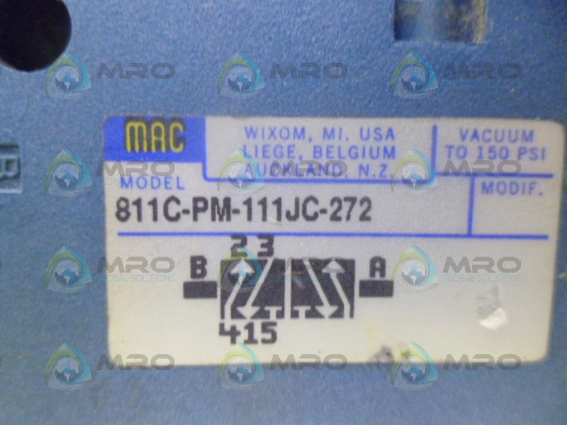 MAC 811C-PM-111JA-272 VALVE UNMP