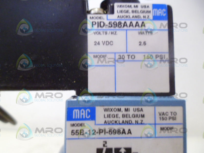 MAC 55B-12-PI-598AA VALVE NSNP