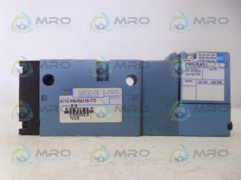 MAC 811C-PM-RA110-172 PNEUMATIC VALVE REMANUFACTURED